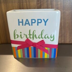 Colorful Happy Birthday Planter
